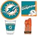 NFL Miami Dolphins, Plate, Napkin, Cup, Fork, Spoon, Knife Party Set for 8