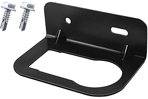 Aulpq Trailer Connector Plug Moounting Bracket, for 7 Pin and 4 Way Trailer Connector Socket, Compatible with 40978, with Scr