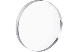CiaoHER 1in Thickness 7in Diameter Acrylic Disc Display Block Clear Polished Round Pedestal Stand Riser 7" x 7" x 1", 1 Pack