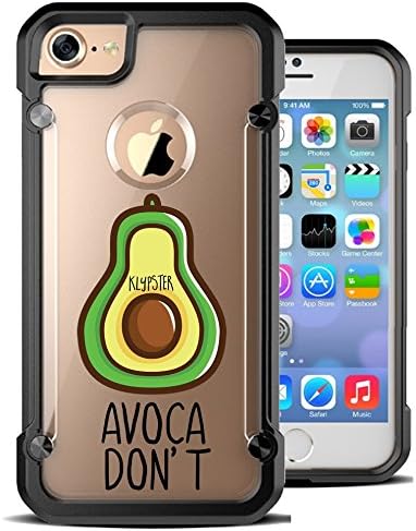iPhone 7 Case Avocado Avocadont Funny Quote Meme Hybrid Transparent Designer Case Cover For Teens Girls Women. Fits iPhone 7 7S [ KlypsterMax ]