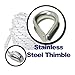 Norestar Braided Nylon Anchor/Mooring Rope with Thimble, 250 feet by 3/8 inch, Boat Rode