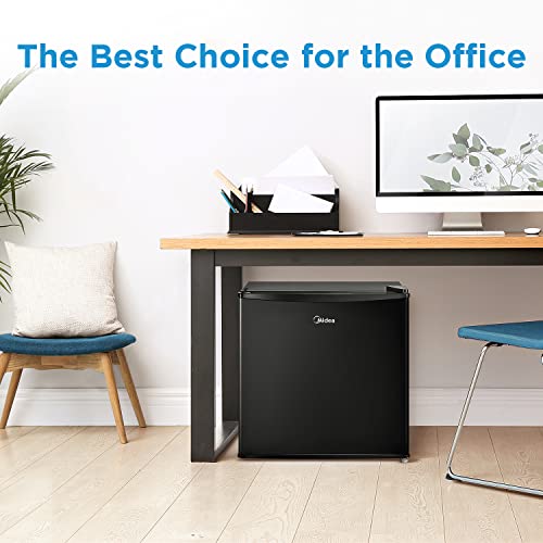 Midea WHS65LB1 Compact Single Reversible Door Refrigerator, 1.6 Cubic