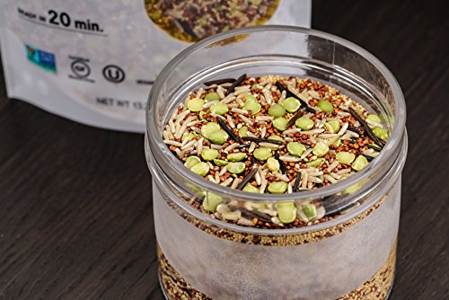 GoGo Quinoa Gluten Free Five Grain Medley, Made with Red Quinoa, Amaranth, Brown Rice, Green Split Peas and Wild Rice, Gluten-Free, Non-GMO and kosher Certified, Vegan 0.83 Lbs