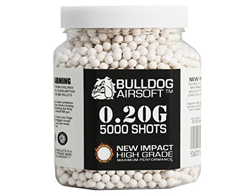 Bulldog 0.20G 5000 Impact High Grade White Bb Pellets Bb Bullets