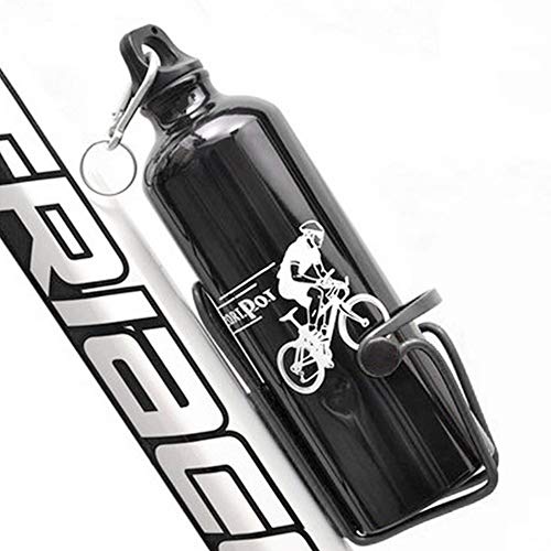 BOBILIFE Bike Water Bottle Holder, Lightweight and Strong Bicycle Bottle Cage, Quick and Easy to Mount, Great for Road Bicycle and Mountain Bike, 2 Holders + 1 Gift Bell Pack (Black)