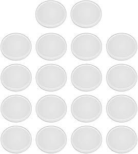 18 pcs Glass Top Bumpers, Silione Adhesive Furniture Bumper for Door Cabinet Mirror Toilet