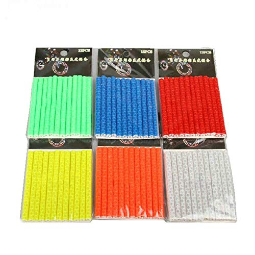 image for TONGHENG 12pcs Waterproof Bicycle Spokes Reflectors Bike Wheel Tube Ri