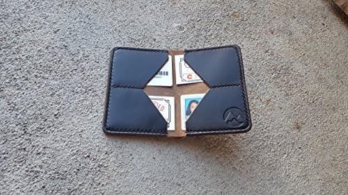 Black Leather Wallet - Horween Black Chromexcel Leather - Bifold Wallet - Men's Wallet - Money Holder - Made To Order - Colorado - Handmade - Bison Bifold