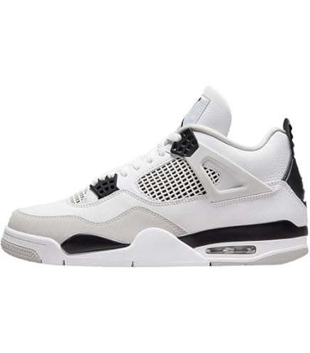 Air Jordan 4 Retro - 308497 106, White/Black-neutral Grey, 10