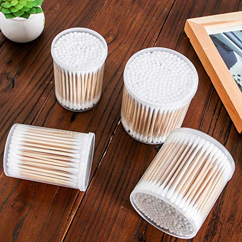 PandaHome, 1200 ct Cotton Swabs, Double Tipped Cotton Connect with 2.9" woonden handle for Cleaning Eyes, Ear, Keyboard, Fingernail, Bathtub and Gun (6 Boxes 200ct) - Thumbnail 5