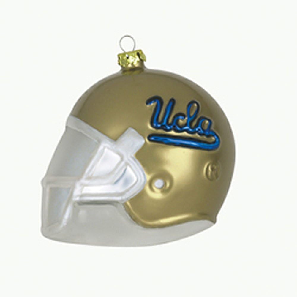 Scottish Christmas UCLA Bruins Team Glass Helmet Ornament