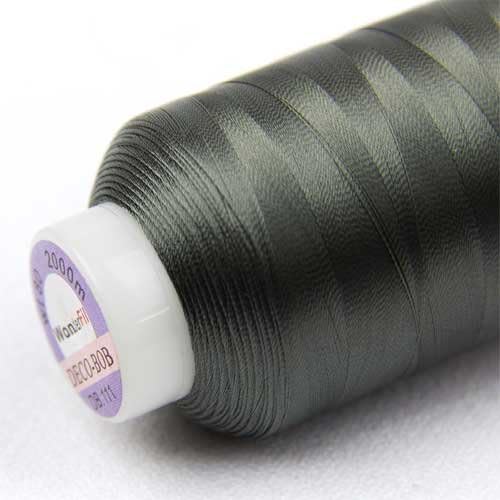DecoBob Metal Grey #111, 2-ply Cottonized Polyester, 80wt