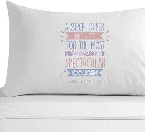 Personalised Super Cousin Pillowcase Cousin Birthday Gift Ideas Cousin Gifts For Her Amazon Co Uk Kitchen Home