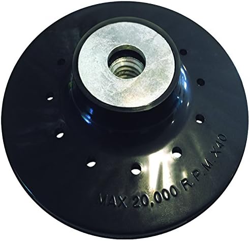 OCM 4 1/2" INCH BACKING/SANDING PAD WITH 5/8" TPI - 11 THREAD LOCK NUT, FOR ELECTRIC ANGLE GRINDERS