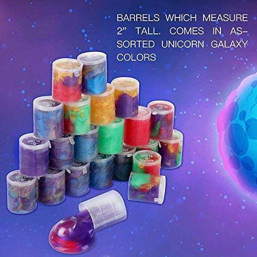 EASYCITY 48 Pack Barrel of Slime - Colorful Sludgy Gooey Fidget Kit for Sensory and Tactile Stimulation, Stress Relief, Prize, Party Favor, Christmas Stocking Stuffers