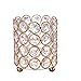 Feyarl Crystal Makeup Brush Holder Beads Candle Holder Votive Cylinder Candle Lantern Wedding Home Deco