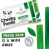 The Cheeky Panda Bamboo Facial Wipes Unscented 25 Pack | 99% Purified Water view 4