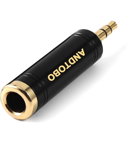 Lot De 3 Adaptateurs Jack 3.5mm Mâle Vers Femelle HATMINI - Connecteurs Dorés, Coque Aluminium