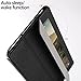Poetic Slimline case for All-New Amazon Fire HD 8 Tablet (7th and 8th Generation, 2017 and 2018 Release) - Slim-Fit Trifold Cover Stand Folio smart cover Case with Auto Sleep/Wake - Black