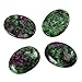 2pcs AAA Natural Red Emerald Oval Cabochon Flatback Semi-precious Gemstone Cabochons 20x15mm #GN18-G