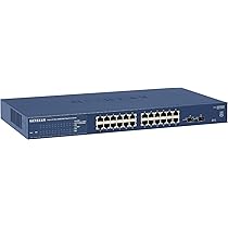 Netgear ProSafe 24ポート 1G スイッチ GS724Tv4 GS724Tv4 | 24-Port Gigabit Ethernet Smart Switch with 2 SFP Ports