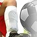 Sportly Youth Soccer Shin Guards - 6 Inch Length, 1/3 Inch Ultra Thick Foam Rubber Lining with Hard Cover to Protect Shins, Under Legging Ventilation,Shin Support Minimizes Injuries Small Black