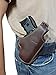 New Barsony Brown Leather Concealment Pancake Holster for Compact 9mm 40 45 Pistols