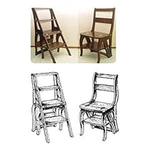 Woodworking Project Paper Plan to Build Library Step Stool 