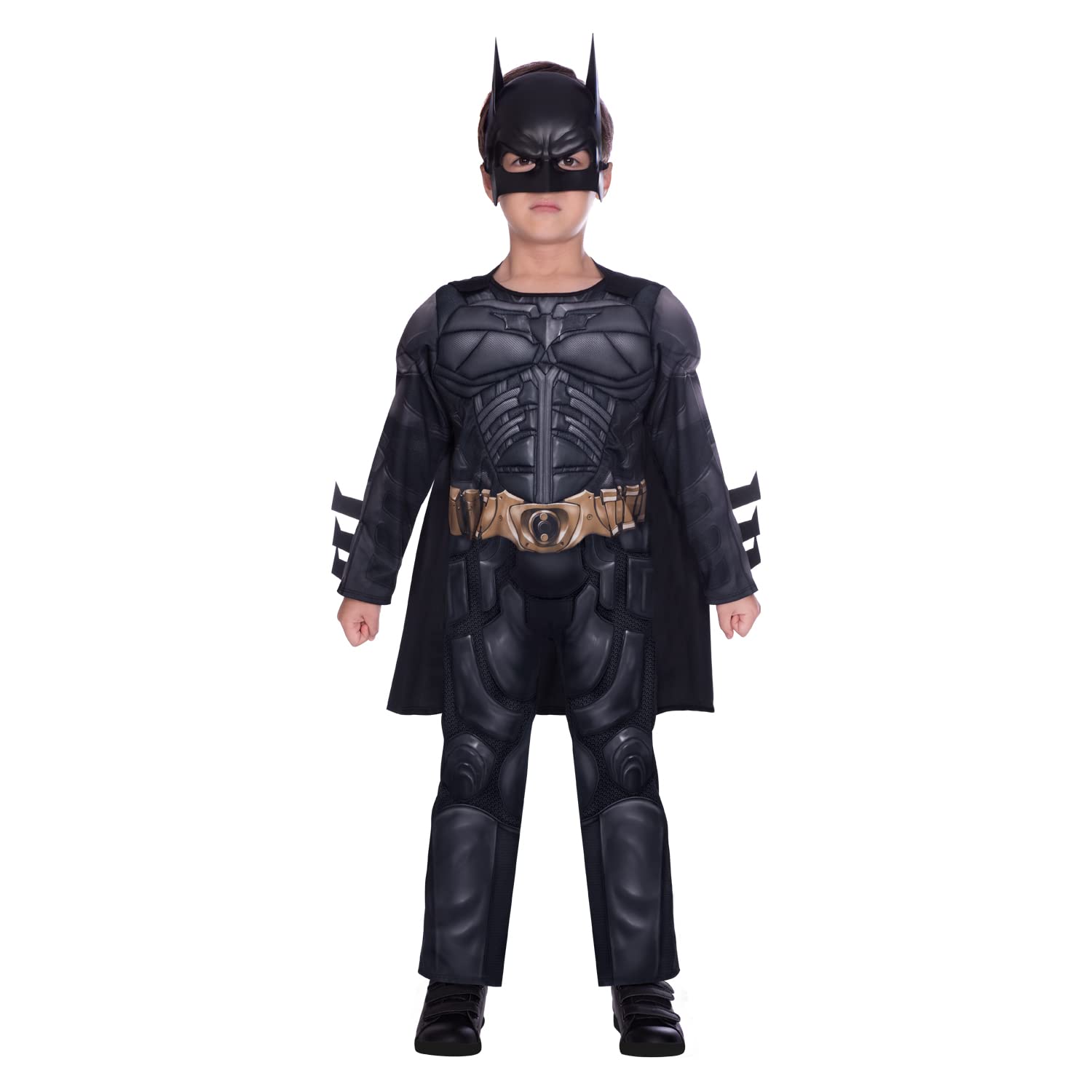 Amscan 9906064 - Officially Licensed Warner Bros The Dark Knight Batman Fancy Dress Costume Age: 6-8 Yrs