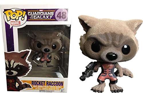 SDCC 2014 Funko Pop Guardians of The Galaxy #48 Rocket Raccoon (Flocked)