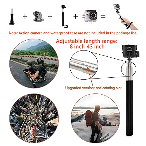 VVHOOY Action Camera Accessory Bundle Kit Compatible with Gopro Hero 9