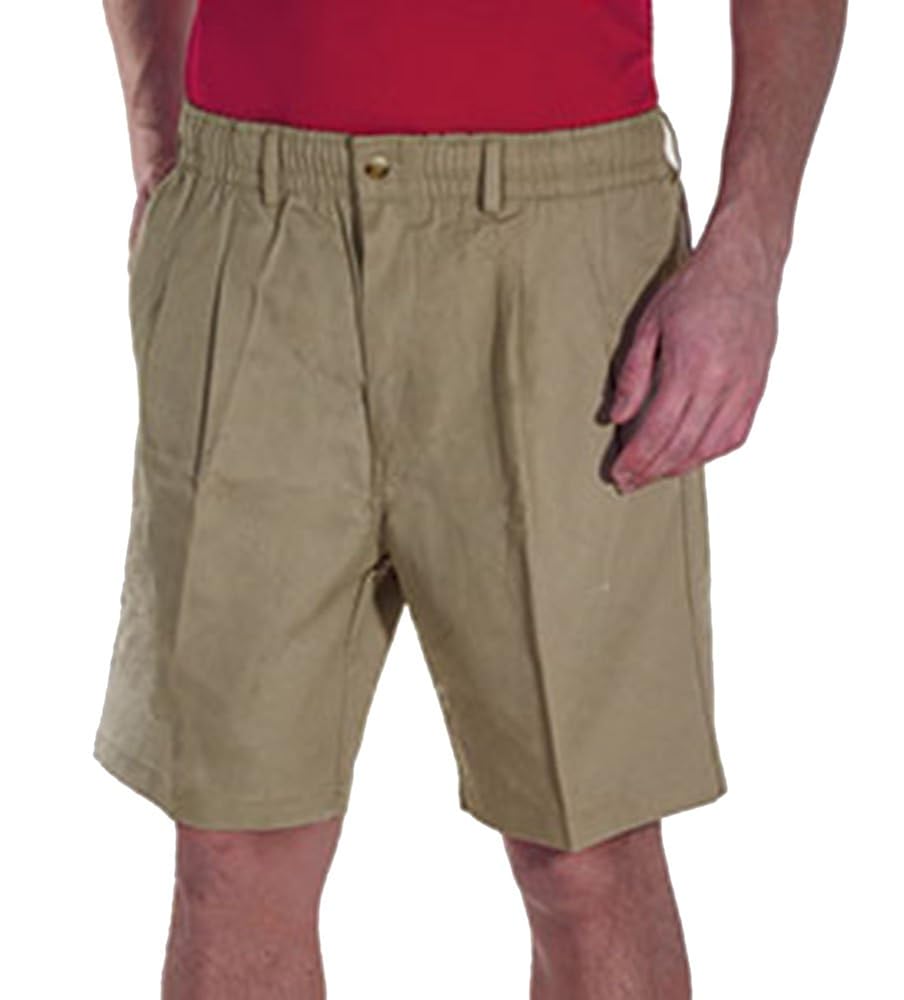 Buy Creekwood Elastic Waist Twill Shorts for Big & Tall Men 40
