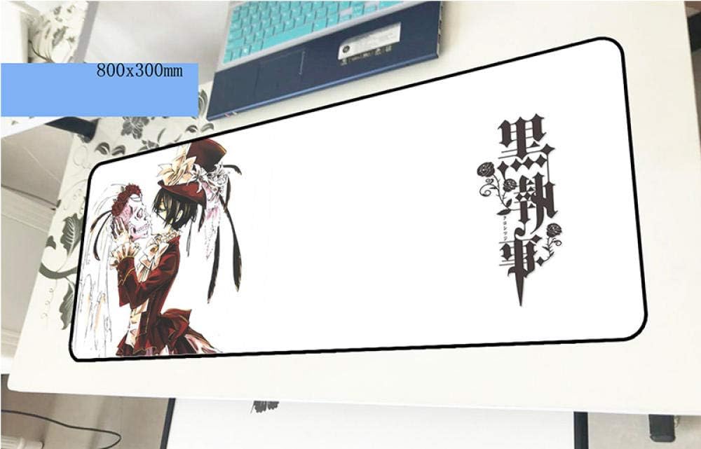 Black Butler 80X30Cm Gaming Mouse Pad Big Gamer Mat Hd Print Computer Desk Keyboard Large Play Mats Color I