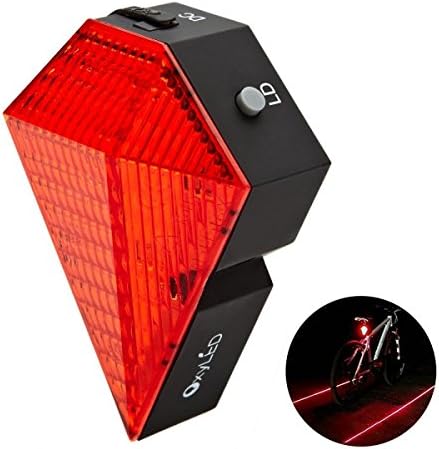 Generic OxyLED BTL10 8 LED rechargeable Bike Cycling Safety Zone Tail Light 2 Red