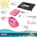 Usnork Full Face Snorkel Mask for Kids and Adults - Snorkel Set with 4 Bonus Items - Anti-Fog and Anti-Leak Easybreath Snorkeling Gear - Dive Scuba Mask with 180 Panoramic View (Pink Kids, X-Small)