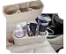 Universal Auto | Car Seat Drink Cup Holder Cell Holder Storage Bin, with Pen Hole - Beige