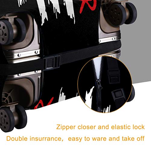 American Flag Firefighter Maltese Cross Luggage Cover Elastic Travel