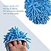 Kamlif 3 Pairs Washable Dust Mop Slippers Microfiber Cleaning Mop Slippers Shoes Dust Floor Cleaner Multi-Function Floor Cleaning Shoes Cover (Green,Blue,Yellow 3pairs)