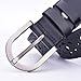 Talleffort Women's Hollow Flower Genuine Cowhide Leather Belts Fashion belts for women jeans 002 Black-L