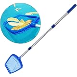 プール 掃除ネット 竿付き 伸縮調整可能 掃除ネット 露天風呂 温泉 公園 プール 池用 落ち葉 ゴミ 掃除 清掃網 落ち葉すくいネット 掃除用品 清潔工具 水族館魚網 EL179