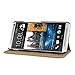HTC One Max Low Profile Faux Leather Wallet Case with Viewing Stand - By Covert (Black)