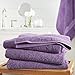 Amazon Brand – Pinzon 4 Piece Egyptian Cotton Bath Towels Set - Plum