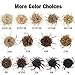 MORICA Tousled Updo Messy Bun Hair Piece Hair Extension with Elastic Rubber Band Updo Wavy Bun Extensions Synthetic Hair Extensions Scrunchies Chignons Hairpiece for Women (Color:4/30#)