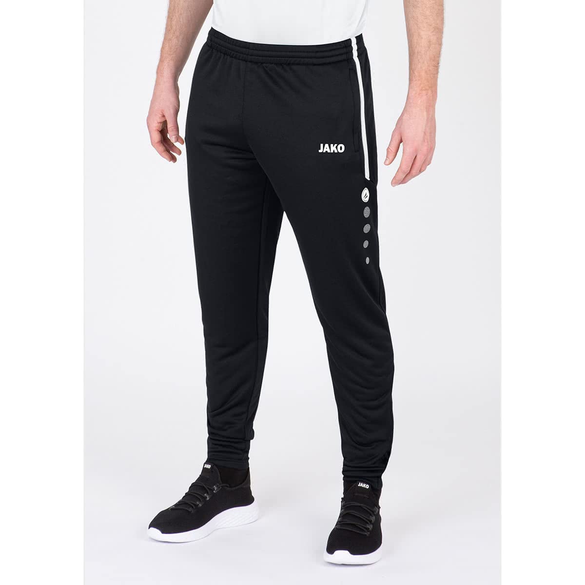 JAKO Herren Trainingshose Active I Sporthose Herren lang mit Elastischem Bund & Seitentaschen I Trainingshose Herren lang 2