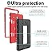 Galaxy Tab E 9.6 Case, Elegant Choise Built in Kickstand Heavy Duty Shockproof Rugged Full Body Protective Case Cover for Samsung Galaxy Tab E 9.6 inch/SM-T560 / T561 / T567 (Red/Black)