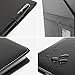 AHGXG Business Card Book Holder, Leather Organizer Binder with Folder Pen Holder, Name Card Organizer Credit Card Holder, 600 Cards, Black