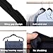 HOUSE DAY Velvet Skirt Hangers 24 Pack, Black Velvet Pant Hangers with Adjustable Clips, Space Saving Slim Shorts Hanger, Heavy Duty Non Slip Clip Hanger for Pants, Skirts, Shorts