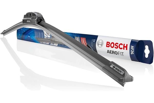 Bosch Palheta Dianteira Aerofit AF26, Limpador de Para-brisa com Tratamento de Grafite, 26 Polegadas 650 mm, Unitário Preta