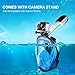 MOSFiATA Snorkel Mask, Swimming Scuba Diving, Full Snorkeling Face Mask Easy and Adjustable 180° Panoramic View, Anti-Fog, Anti-Leak Safety Diving with Detachable Camera Mount for Adult and Youth.