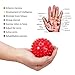 Massage Ball - Spiky for Deep Tissue Foot, Back, Plantar Fasciitis & All Over Body Deep Tissue Muscle Therapy-Includes Instructions,Carry Bag